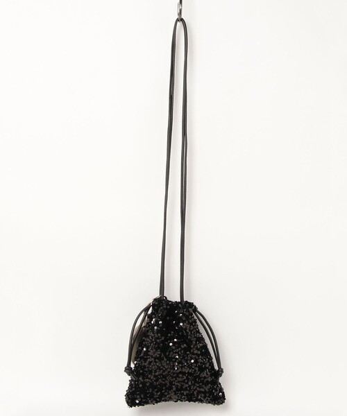 JETEE（ジュテ）の「【JETEE/ジュテ】スパンコール巾着ショルダーバッグ（ショルダーバッグ・レディース・ダークグリーン/ブラック・FREE）」の9枚目の写真