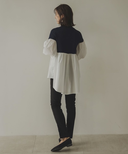 rectangle(レクタングル)の「フェイクダウンパンツ(その他パンツ・レディース・オフホワイト/ブラック・MEDIUM/LARGE)」の10枚目の写真