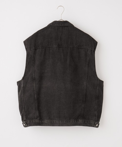 ヴィンテージライクビッグシルエットデニムベスト（ベスト）｜Anchor