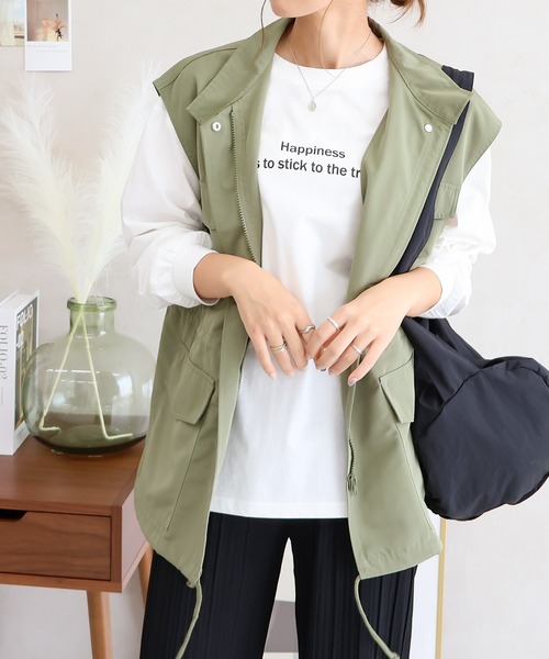 Social GIRL（ソーシャルガール）の「ロゴロングTシャツ（Tシャツ/カットソー・レディース・ブラック/チャコール/モカ/オフホワイト・M）」の18枚目の写真