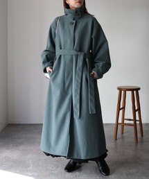 Riberry | ベルト付きボリュームスリーブステンカラーコート(ステンカラーコート)