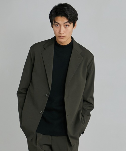 UNITED TOKYO(ユナイテッドトウキョウ)の「撥水ストレッチRELAX WOOL シングルジャケット(セットアップ・メンズ・ブラック/ストライプ/ダークグレー・1/2/3)」の3枚目の写真
