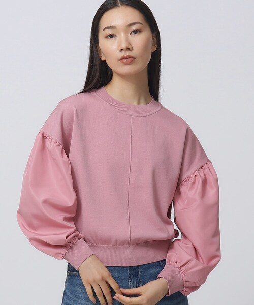 GALLEST（ギャレスト）の「ボリュームスリーブニット（ニット/セーター・レディース・サンドベージュ/ベビーピンク/アイボリー/ブラック・05/38）」の4枚目の写真