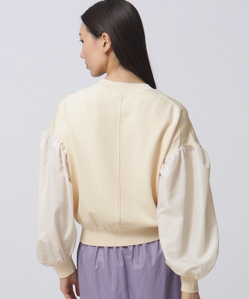 GALLEST（ギャレスト）の「ボリュームスリーブニット（ニット/セーター・レディース・サンドベージュ/ベビーピンク/アイボリー/ブラック・05/38）」の18枚目の写真