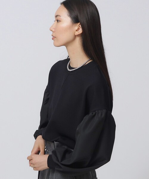 GALLEST（ギャレスト）の「ボリュームスリーブニット（ニット/セーター・レディース・サンドベージュ/ベビーピンク/アイボリー/ブラック・05/38）」の21枚目の写真