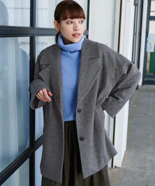 F by ROSSO（エフバイロッソ）の「F by ROSSO ヘリンボーンオーバー