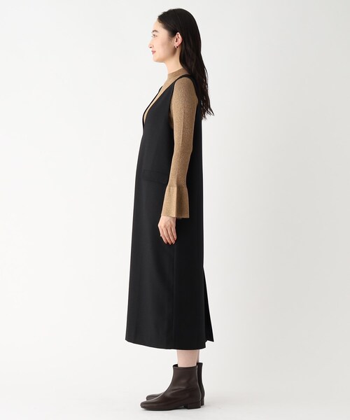 OPAQUE.CLIP（オペークドットクリップ）の「◆ウールライク ジャンパースカート/ジャンスカ【イージーケア/抗ピリング/洗濯機洗い可】（ワンピース・レディース・ベージュ/ブラック・36/42/40/38）」の22枚目の写真