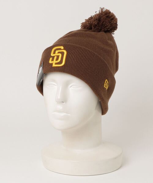 N°21 × NEW ERA ポンポンニット POM-PON KNIT NEW ERA/ニューエラ ビーニー MLB ポンポンニット リブ POM PON