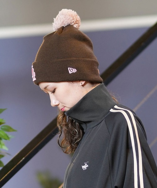 NEW ERA/ニューエラ ビーニー MLB ポンポンニット リブ POM PON