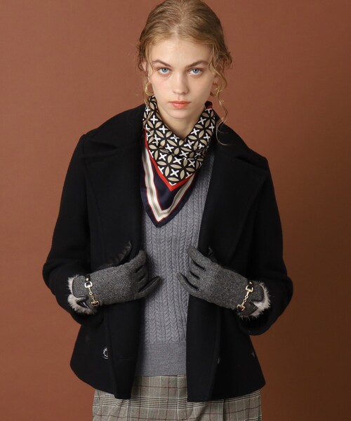 DRESSTERIOR（ドレステリア）の「◆Super100'sショートレングスPジャケット（ピーコート・レディース・キャメル/ブラック・38/34/36）」の16枚目の写真