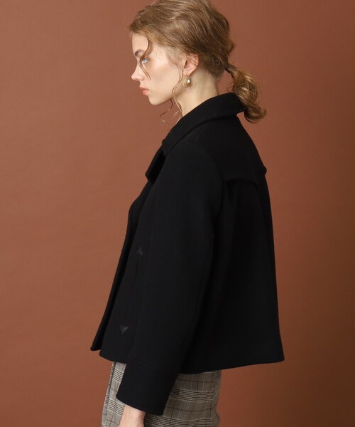 DRESSTERIOR（ドレステリア）の「◆Super100'sショートレングスPジャケット（ピーコート・レディース・キャメル/ブラック・38/34/36）」の22枚目の写真