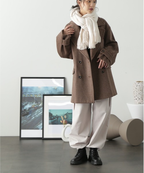 FREE'S MART（フリーズマート）の「◆アクリル無地ストール（マフラー・レディース・ベージュ/ブルー/ブラック/ホワイト・ﾌﾘ-）」の15枚目の写真