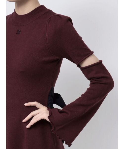 EATME（イートミー）の「カットアウトニットワンピース（ワンピース・レディース・ブラック/レッド/ベージュ・FREE）」の15枚目の写真