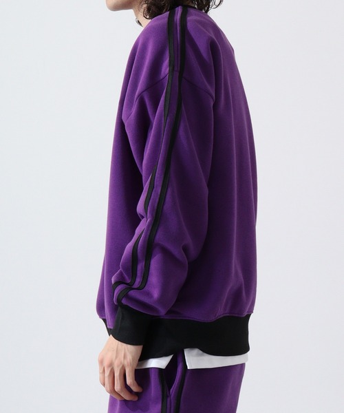 FUNALIVE（ファンアライブ）の「Line brushed sweatshirt sweatshirt / ライン入り裏起毛スウェットトレーナー unisex（スウェット・メンズ・ヘザーチャコール/グレイッシュベージュ/ブラック/パープル/オートミール・M/L/XL）」の18枚目の写真
