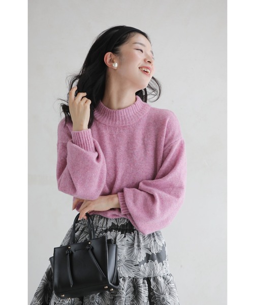 cawaii(カワイイ)の「ふんわり柔らかなピンクニットプルオーバートップス(ニット/セーター・レディース・ピンク・FREE)」の4枚目の写真