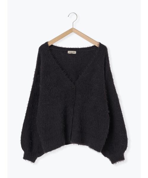 Samansa Mos2（サマンサ モスモス）の「シャギーニットVネックカーディガン（カーディガン/ボレロ・レディース・ピンク/キナリ/チャコールグレー/ブルー/モカ・F）」の20枚目の写真