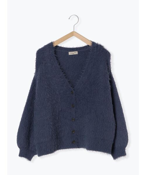 Samansa Mos2（サマンサ モスモス）の「シャギーニットVネックカーディガン（カーディガン/ボレロ・レディース・ピンク/キナリ/チャコールグレー/ブルー/モカ・F）」の19枚目の写真