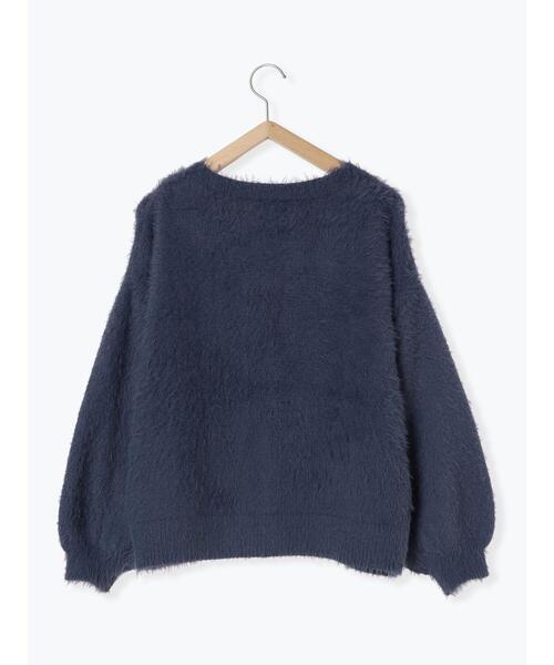 Samansa Mos2（サマンサ モスモス）の「シャギーニットVネックカーディガン（カーディガン/ボレロ・レディース・ピンク/キナリ/チャコールグレー/ブルー/モカ・F）」の18枚目の写真