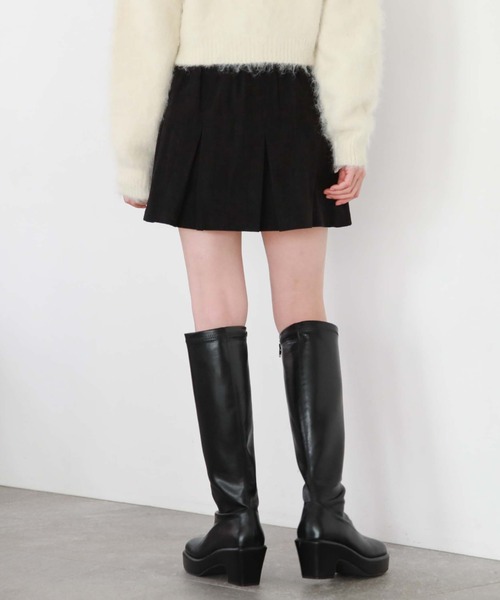 archives（アルシーヴ）の「コーデュロイBOXプリーツミニスカート（スカート・レディース・ブラック/ブルーグレー/アイボリー・MEDIUM）」の20枚目の写真