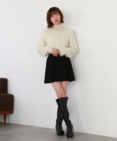 archives（アルシーヴ）の「コーデュロイBOXプリーツミニスカート（スカート・レディース・ブラック/ブルーグレー/アイボリー・MEDIUM）」の21枚目の写真