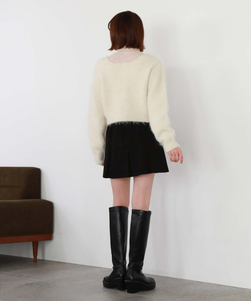 archives（アルシーヴ）の「コーデュロイBOXプリーツミニスカート（スカート・レディース・ブラック/ブルーグレー/アイボリー・MEDIUM）」の22枚目の写真