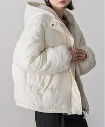 フード付き エコダウンブルゾン