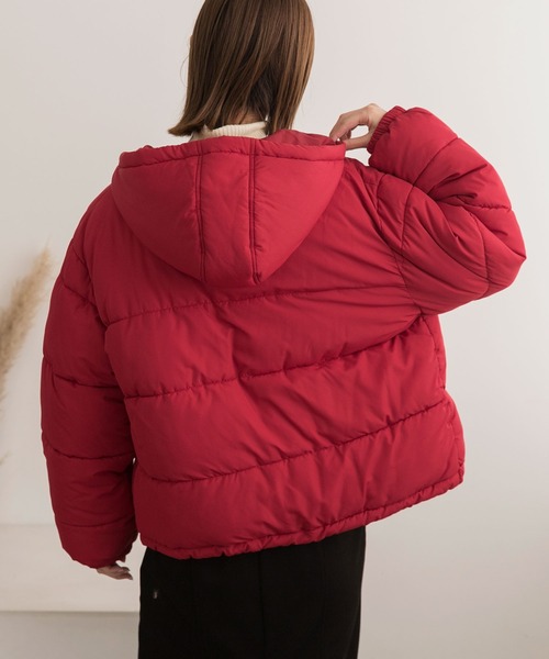 セール】フード付き エコダウンブルゾン（ダウンジャケット/コート