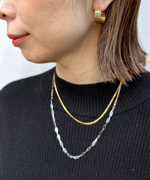 LEPSIM（レプシィム）の「【MIXステンレス】ピアス　993777（ピアス（両耳用）・レディース・ゴールド系その他3/ゴールド系その他/ゴールド系その他2/ゴールド系その他4・ONE SIZE）」の7枚目の写真