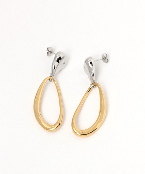 LEPSIM（レプシィム）の「【MIXステンレス】ピアス　993777（ピアス（両耳用）・レディース・ゴールド系その他3/ゴールド系その他/ゴールド系その他2/ゴールド系その他4・ONE SIZE）」の10枚目の写真