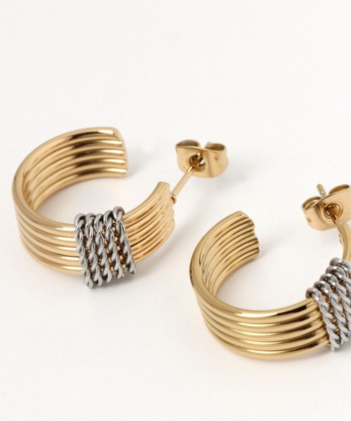 LEPSIM（レプシィム）の「【MIXステンレス】ピアス　993777（ピアス（両耳用）・レディース・ゴールド系その他3/ゴールド系その他/ゴールド系その他2/ゴールド系その他4・ONE SIZE）」の15枚目の写真