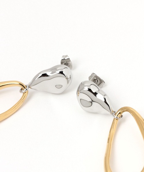 LEPSIM（レプシィム）の「【MIXステンレス】ピアス　993777（ピアス（両耳用）・レディース・ゴールド系その他3/ゴールド系その他/ゴールド系その他2/ゴールド系その他4・ONE SIZE）」の16枚目の写真