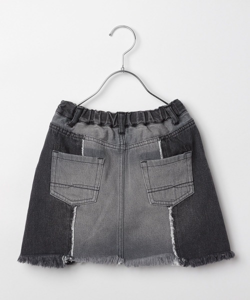 BAYFLOW(ベイフロー)の「セパレートデニムスカート(KIDS)(デニムスカート・キッズ・インディゴブルー/ブラック・110cm/120cm/130cm/140cm/150cm)」の6枚目の写真