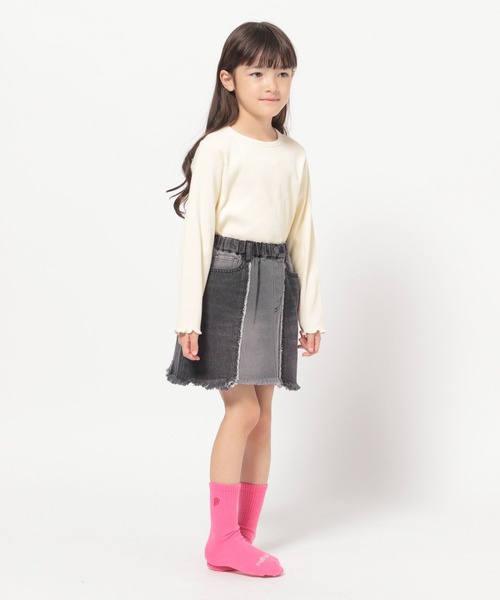 BAYFLOW(ベイフロー)の「セパレートデニムスカート(KIDS)(デニムスカート・キッズ・インディゴブルー/ブラック・110cm/120cm/130cm/140cm/150cm)」の13枚目の写真