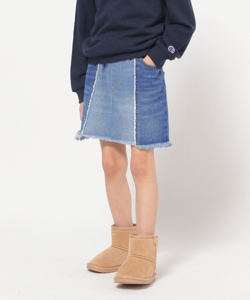 BAYFLOW(ベイフロー)の「セパレートデニムスカート(KIDS)(デニムスカート・キッズ・インディゴブルー/ブラック・110cm/120cm/130cm/140cm/150cm)」の16枚目の写真