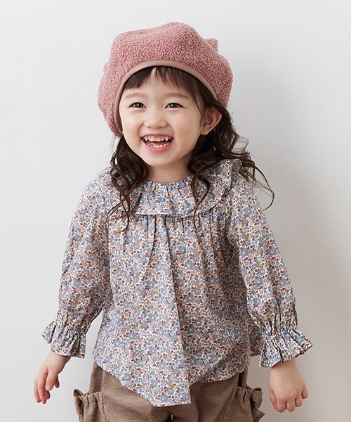 sense of wonder(センスオブワンダー)の「Betsy Anneブラウス【日本製】(シャツ/ブラウス・キッズ・チェリーピンク/グレー・90cm/110cm/100cm/120cm/130cm)」の17枚目の写真