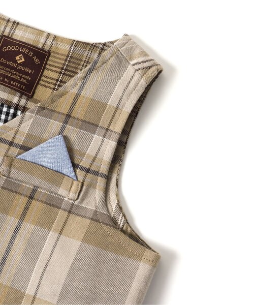 BREEZE（ブリーズ）の「【セットアップ可】フォーマルベスト（スーツベスト・キッズ・ネイビー/ベージュ・130/110/90/100/120）」の16枚目の写真