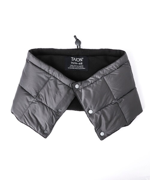 TAION（タイオン）の「【TAION/タイオン】BASIC DOWN NECK WARMER（ネックウォーマー/スヌード・メンズ・ブラック/チャコールグレー/ボルドー/ネイビー/ダークグリーン/カーキ・FREE）」の3枚目の写真