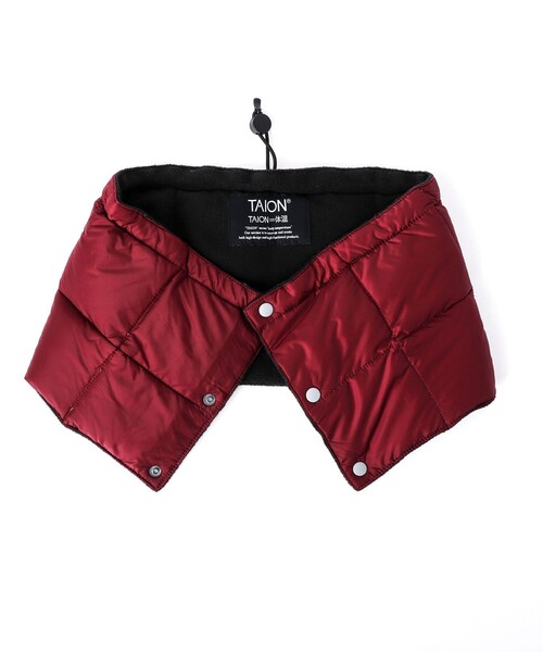 TAION（タイオン）の「【TAION/タイオン】BASIC DOWN NECK WARMER（ネックウォーマー/スヌード・メンズ・ブラック/チャコールグレー/ボルドー/ネイビー/ダークグリーン/カーキ・FREE）」の6枚目の写真