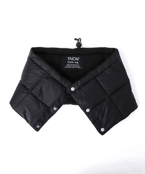 TAION（タイオン）の「【TAION/タイオン】BASIC DOWN NECK WARMER（ネックウォーマー/スヌード・メンズ・ブラック/チャコールグレー/ボルドー/ネイビー/ダークグリーン/カーキ・FREE）」の2枚目の写真