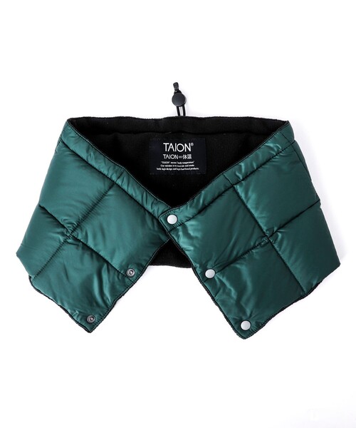 TAION（タイオン）の「【TAION/タイオン】BASIC DOWN NECK WARMER（ネックウォーマー/スヌード・メンズ・ブラック/チャコールグレー/ボルドー/ネイビー/ダークグリーン/カーキ・FREE）」の4枚目の写真