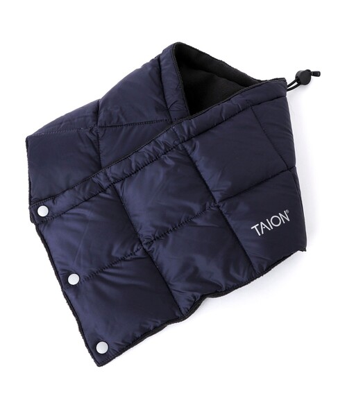 TAION（タイオン）の「【TAION/タイオン】BASIC DOWN NECK WARMER（ネックウォーマー/スヌード・メンズ・ブラック/チャコールグレー/ボルドー/ネイビー/ダークグリーン/カーキ・FREE）」の12枚目の写真