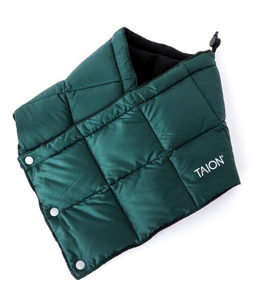 TAION（タイオン）の「【TAION/タイオン】BASIC DOWN NECK WARMER（ネックウォーマー/スヌード・メンズ・ブラック/チャコールグレー/ボルドー/ネイビー/ダークグリーン/カーキ・FREE）」の17枚目の写真
