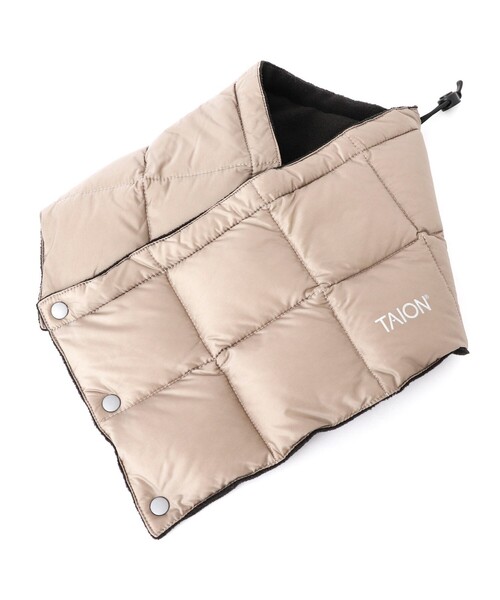 TAION（タイオン）の「【TAION/タイオン】BASIC DOWN NECK WARMER（ネックウォーマー/スヌード・メンズ・ブラック/チャコールグレー/ボルドー/ネイビー/ダークグリーン/カーキ・FREE）」の22枚目の写真