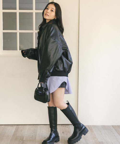 MIEL CRISHUNANT（ミエルクリシュナ）の「ストライプルーズシャツ（シャツ/ブラウス・レディース・ピンク/ブルー・FREE）」の7枚目の写真