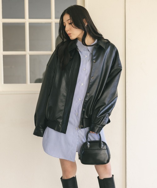 MIEL CRISHUNANT（ミエルクリシュナ）の「ストライプルーズシャツ（シャツ/ブラウス・レディース・ピンク/ブルー・FREE）」の9枚目の写真