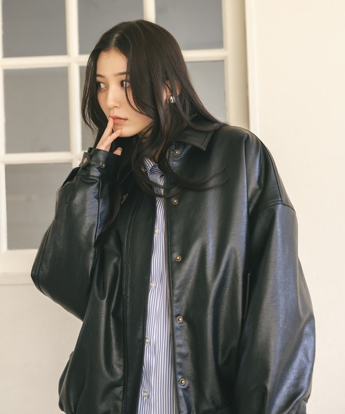 MIEL CRISHUNANT（ミエルクリシュナ）の「ストライプルーズシャツ（シャツ/ブラウス・レディース・ピンク/ブルー・FREE）」の11枚目の写真