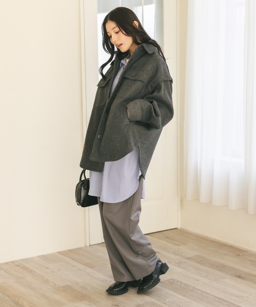 MIEL CRISHUNANT（ミエルクリシュナ）の「ストライプルーズシャツ（シャツ/ブラウス・レディース・ピンク/ブルー・FREE）」の16枚目の写真