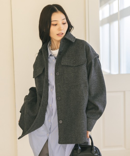 MIEL CRISHUNANT（ミエルクリシュナ）の「ストライプルーズシャツ（シャツ/ブラウス・レディース・ピンク/ブルー・FREE）」の17枚目の写真