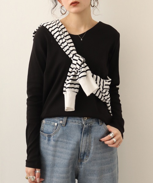 未使用品✴︎ATON ロングスリーブTシャツ 黒