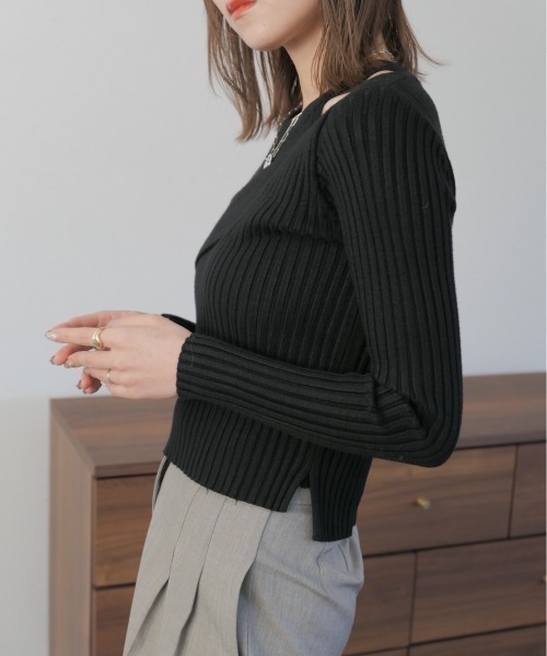 Reurie'（レウリィ）の「レイヤードカシュクールトップス / layered